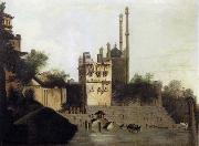 unknow artist View of Benares with Aurangzeb-s Mosque Sweden oil painting reproduction